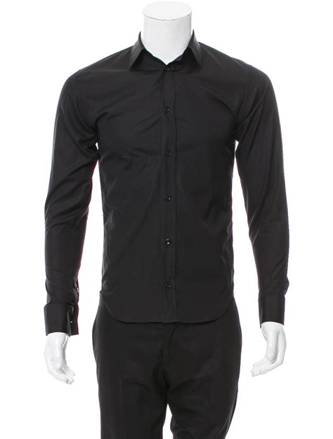 dior homme long black button up|Dior designer shirts for men.